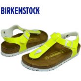 德国Birkenstock Kairo荧光漆皮人字拖系踝凉鞋