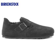 Birkenstock 秋冬男女低帮毛毛鞋软木休闲鞋反毛皮London系列休闲鞋