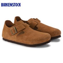 德国Birkenstock天然牛皮经典复古风格休闲鞋/船鞋London畅销流行款休闲鞋