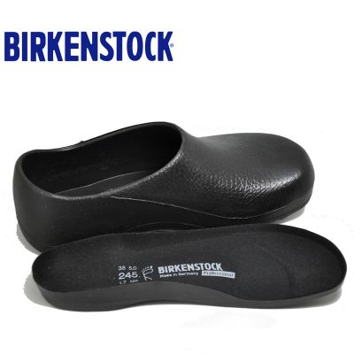 BIRKENSTOCK 74011黑色搭配鞋垫组合套装（ProfiBirki黑色一双+额外原厂PU替换鞋垫一双）
